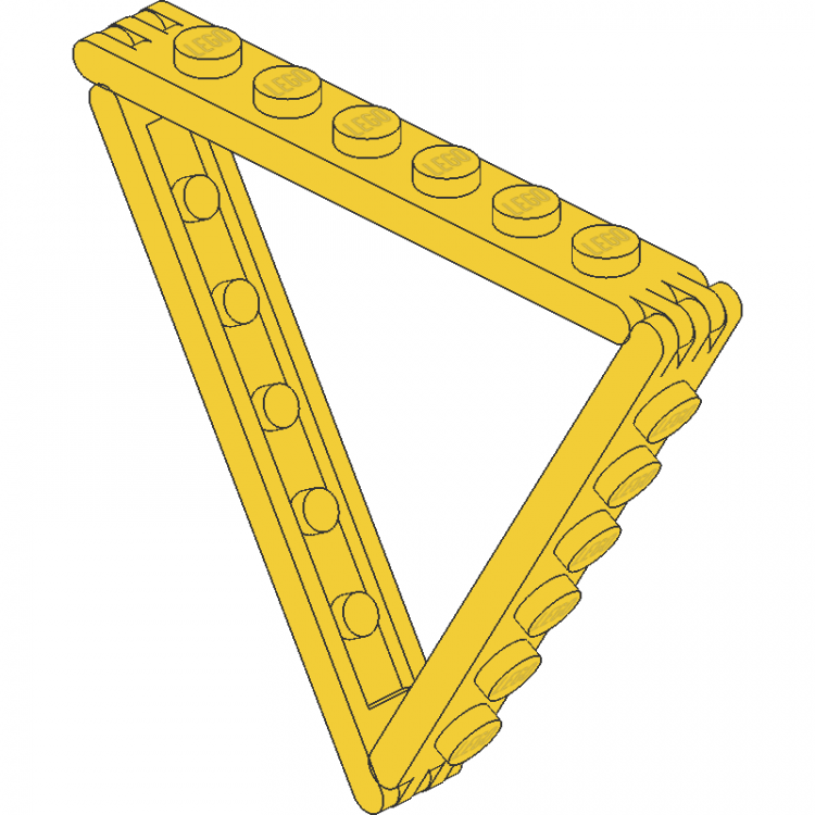 Hinge 1 x 6 Triangle