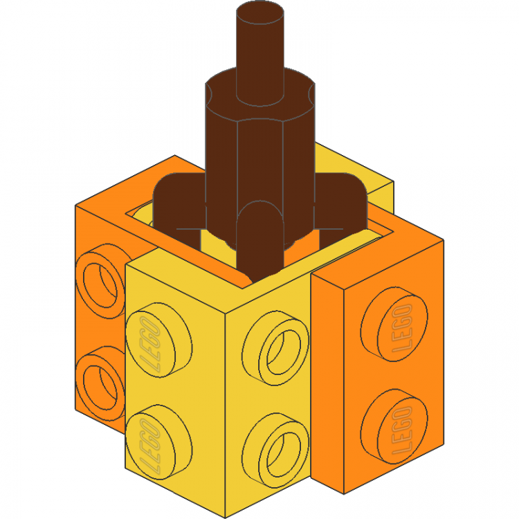 Palm Top in Bracket Square