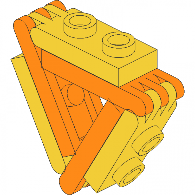 Hinge 1 x 2 Triangle