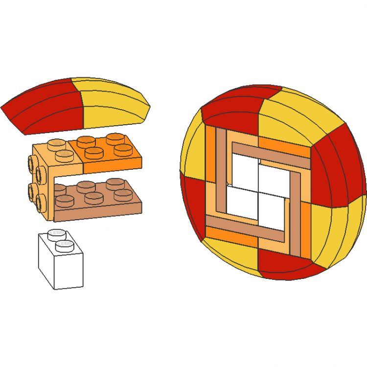 Slopes 2 x 2 Round on Bracket Square