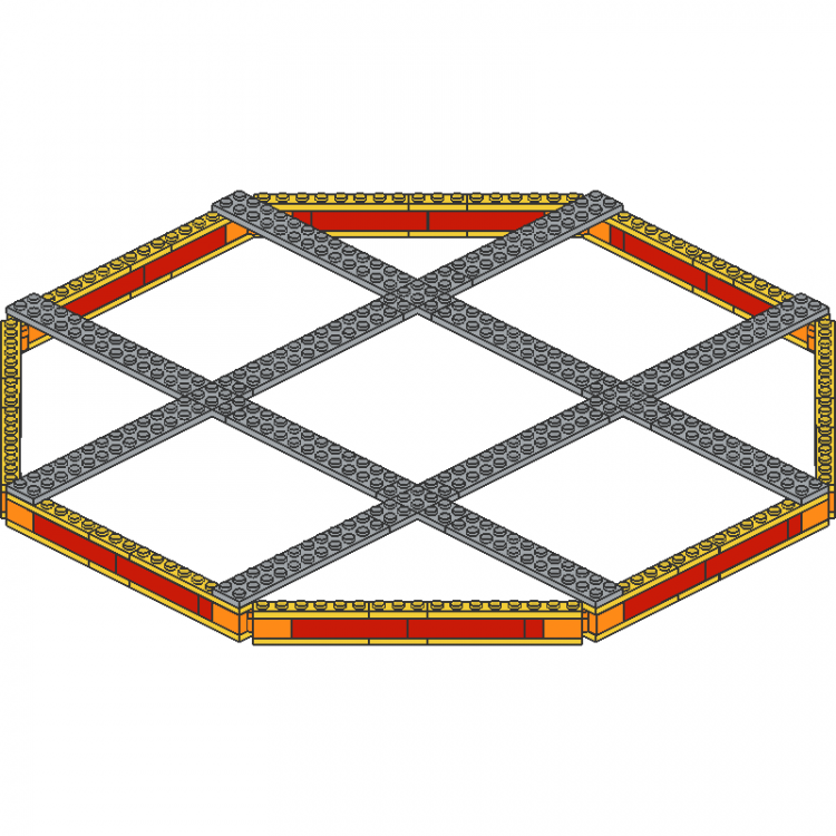 Hinged Octagon 43 x 43