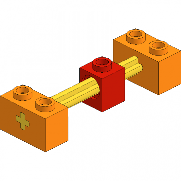 Sliding Technic Brick on Axle