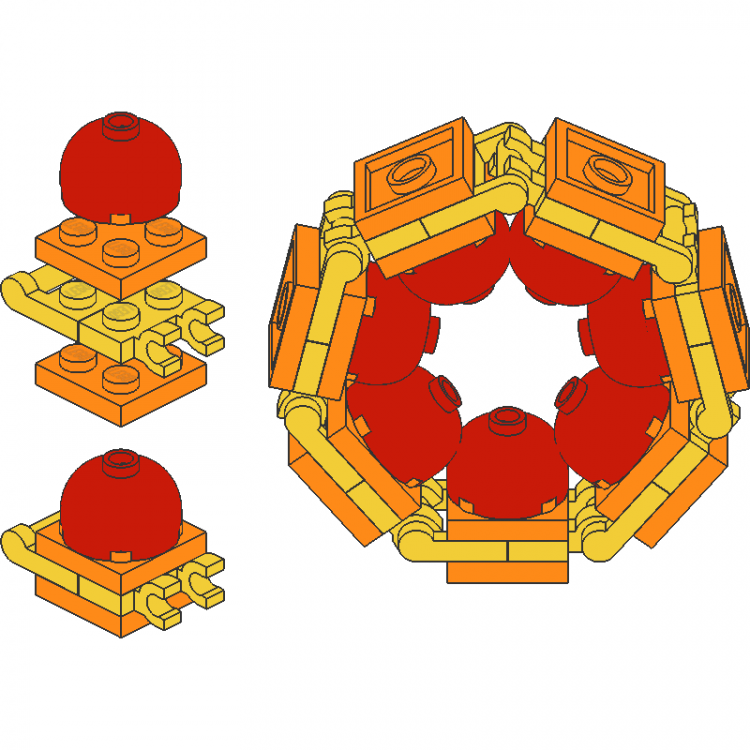 Clip-Handle Heptagon with Domes