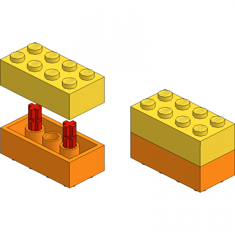 Technic Axle in Brick Tube