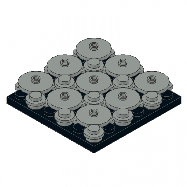 Turntable Tops 2 x 2 on Plate