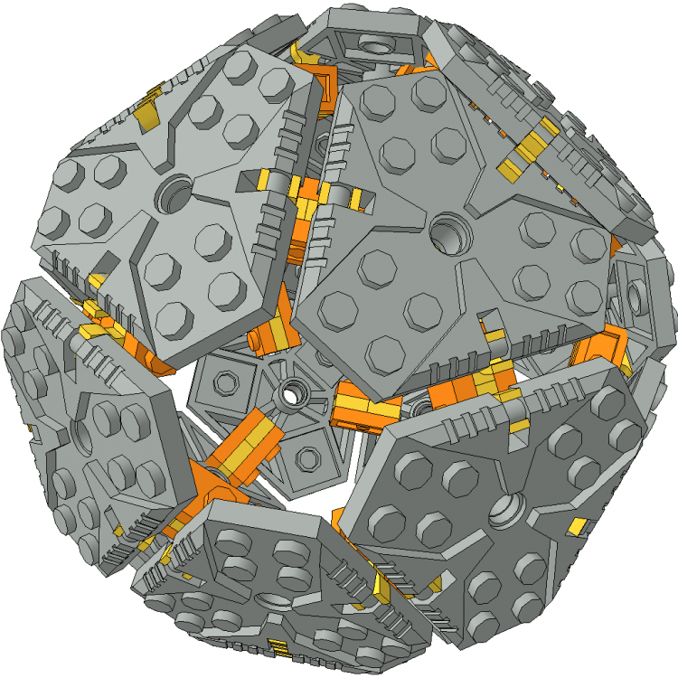 Plate 6 x 6 Hexagonal Icosahedron