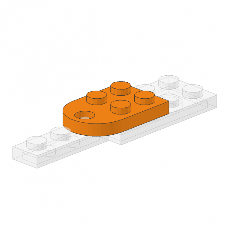 Plate 3 x 2 with Hole