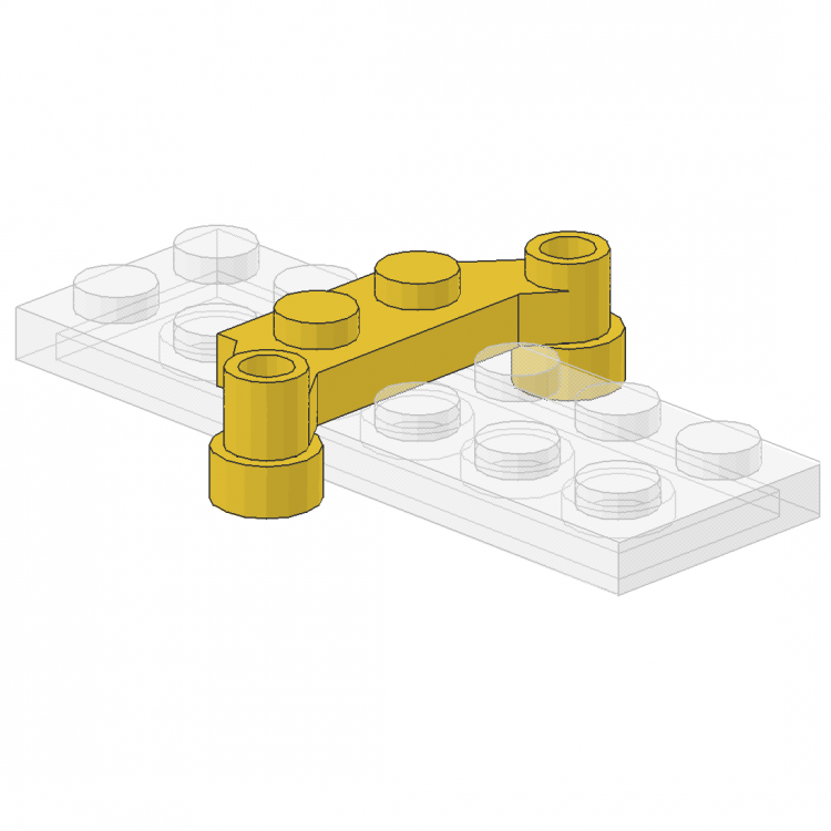 Plate 1 x 4 Offset