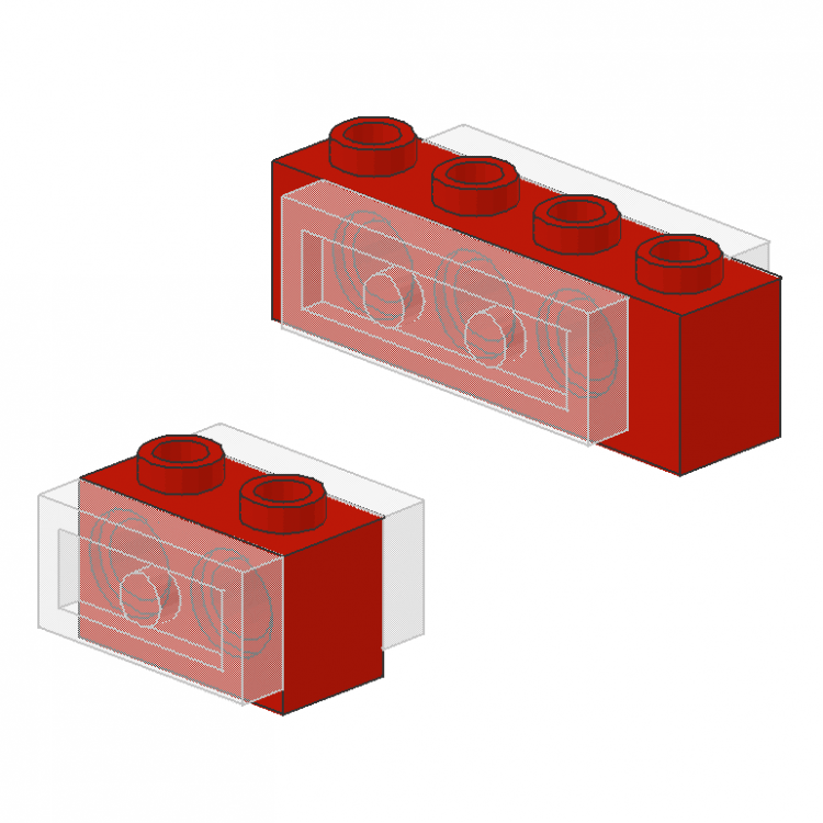 Technic Brick with Plate in Holes