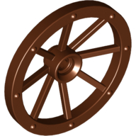 Wheel Wagon Large (33mm D.), hole notched for wheels holder pin