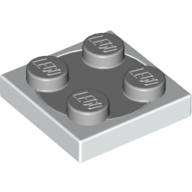 Turntable 2 x 2 Plate, Light Bluish Gray Top [Complete Assembly]
