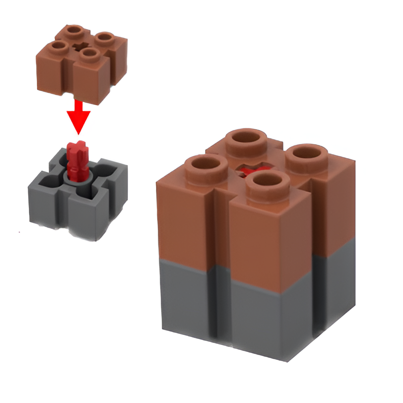 Brick 2×2 with Axlehole SNOT