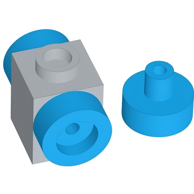 Tiles 1×1 with Bar in Axle Hole