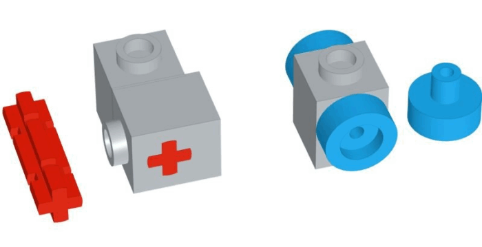 Technic Bricks 1×1 Axle Hole SNOT