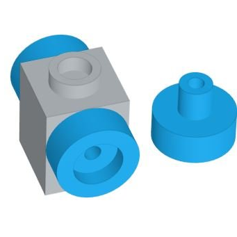 Tiles 1×1 with Bar in Axle Hole